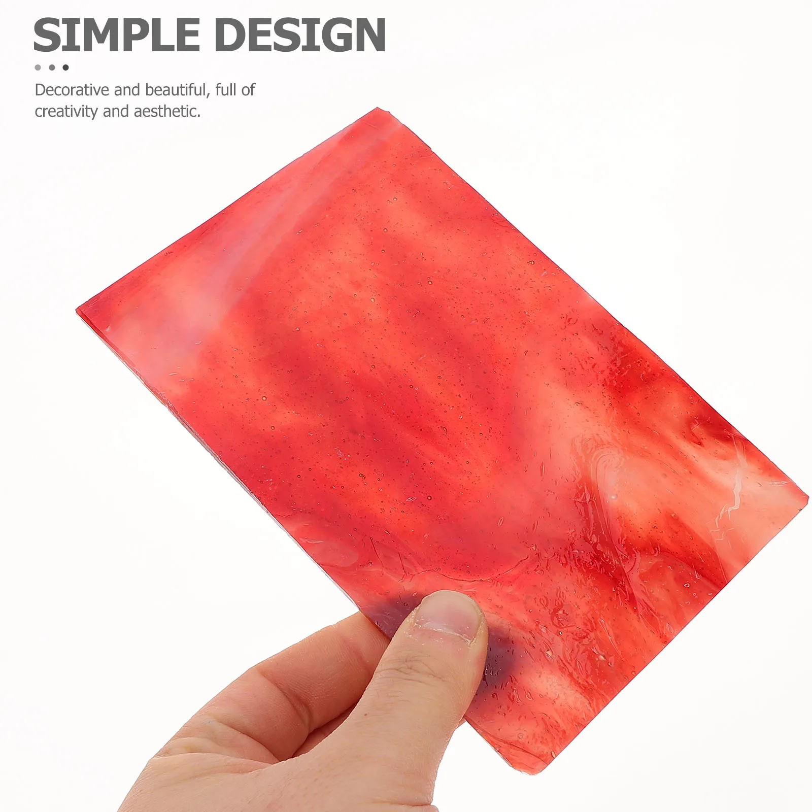 

5Pcs Glass Pieces for DIY Projects Stained Glass Sheets Tiles Craft Decor Colorful Decorative Art Materials