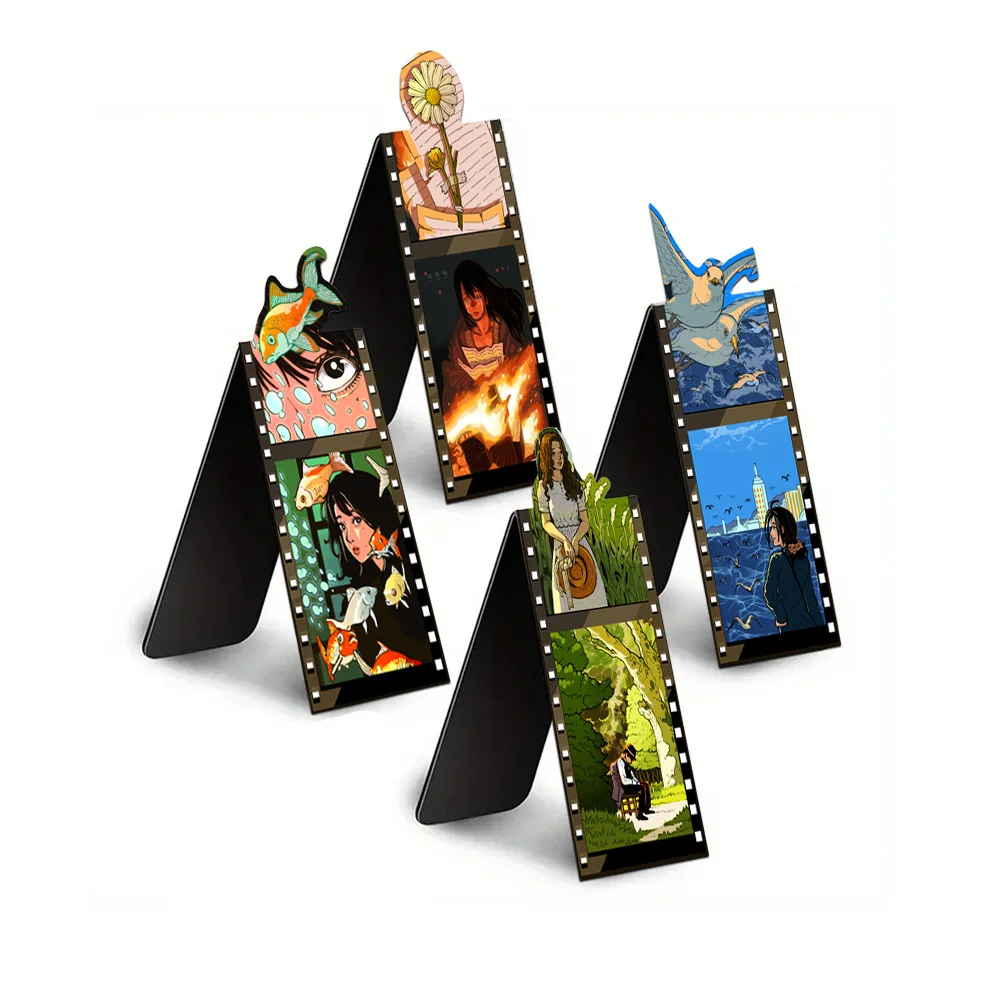 4 قطع من قصص الأفلام الكرتونية الصور الظلية المرجعية المغناطيسية الإبداعية قراءة كتاب بمناسبة الثلاجة الديكور القرطاسية