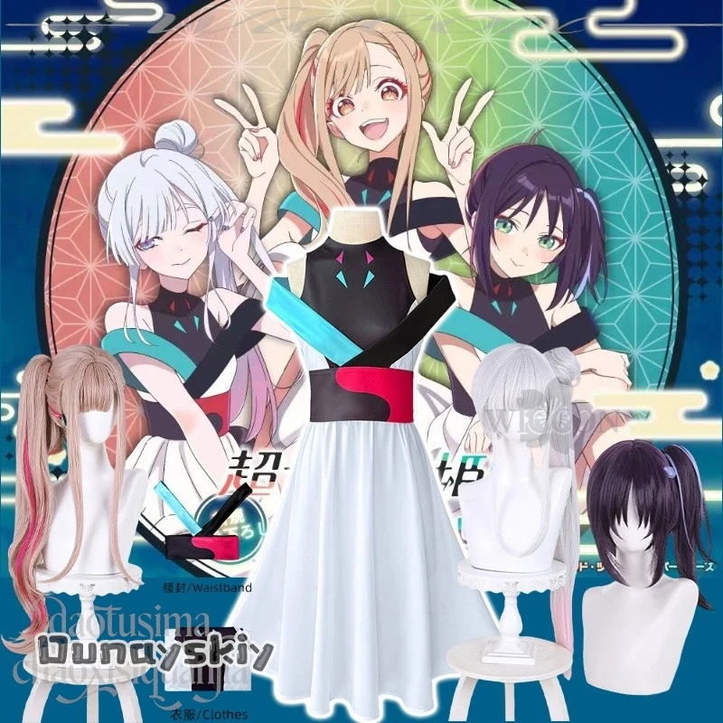 

Костюм для косплея aBcAC*Anime Princess Kaguya: наряд Кагуи Ирохи, Сакаёи Ячиё, Рунами, униформа для выступлений идол-групп, модное платье