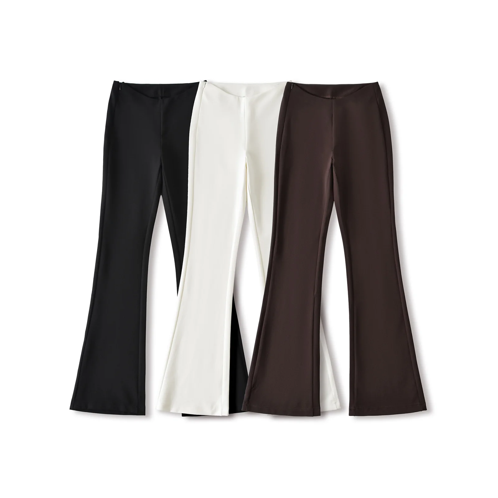 Black Micro Flare Slimming Model Pants Casual Trousers V Waist Age Reducing Versatile Butt Lifting Slimming Women's Pants
