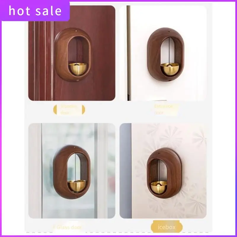 

HGSW-Japanese-Style Wind Chime Doorbell Suction Door-Type Copper Bell Pendant Entry Reminder Magnetic Suction Bell