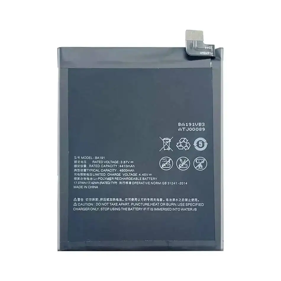 BA191 4500mAh Mobile Phone Battery For Meizu 18 Pro 5G 18S Pro 5G High Compatibility
