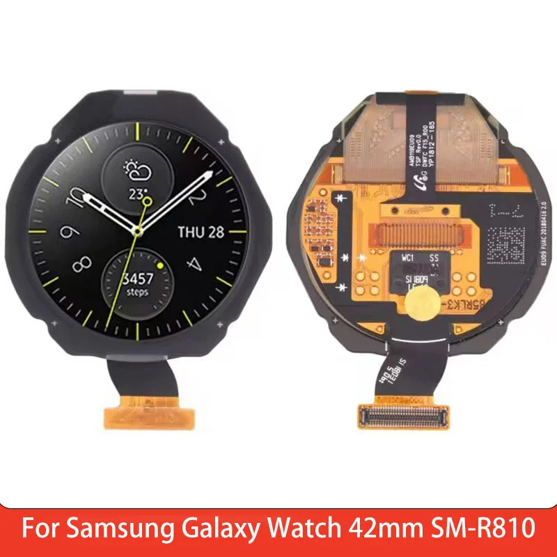 LCD Screen for Samsung Galaxy Watch 42mm SM-R810 screen assembly Display Repair Replace Watch Parts