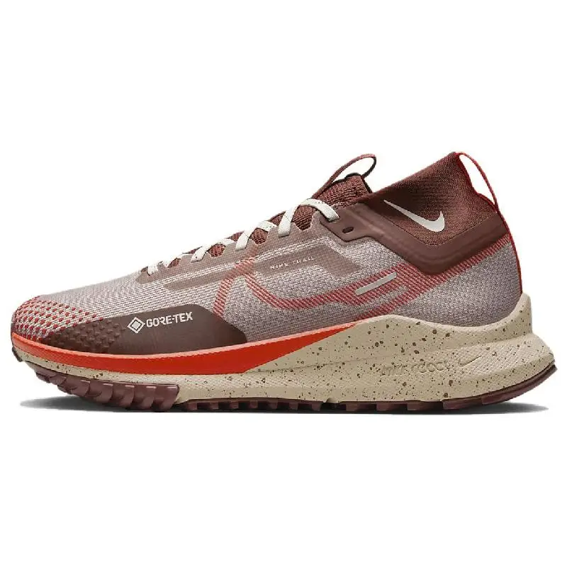 Nike Nike Women's React Pegasus Trail 4 GORE-TEX 'Diffused Taupe Picante Red' Sneakers shoes DJ7929-200