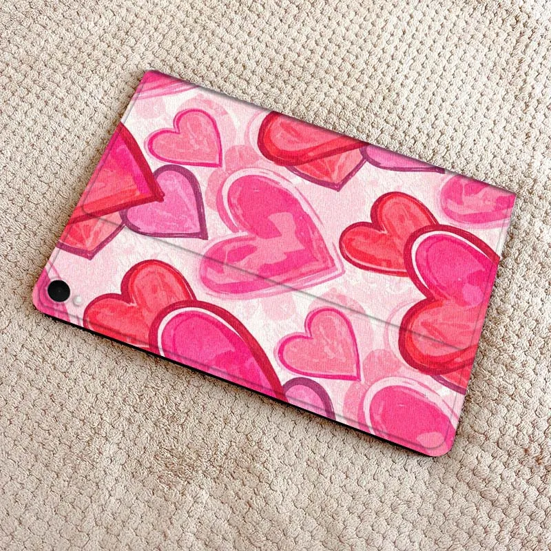 Red Hibiscus Flower Pattern Gift Tablet Case For Samsung Tab Galaxy S6 S11 A A7 A8 A9 A11 10.1 10.4 10.5 Plus Lite