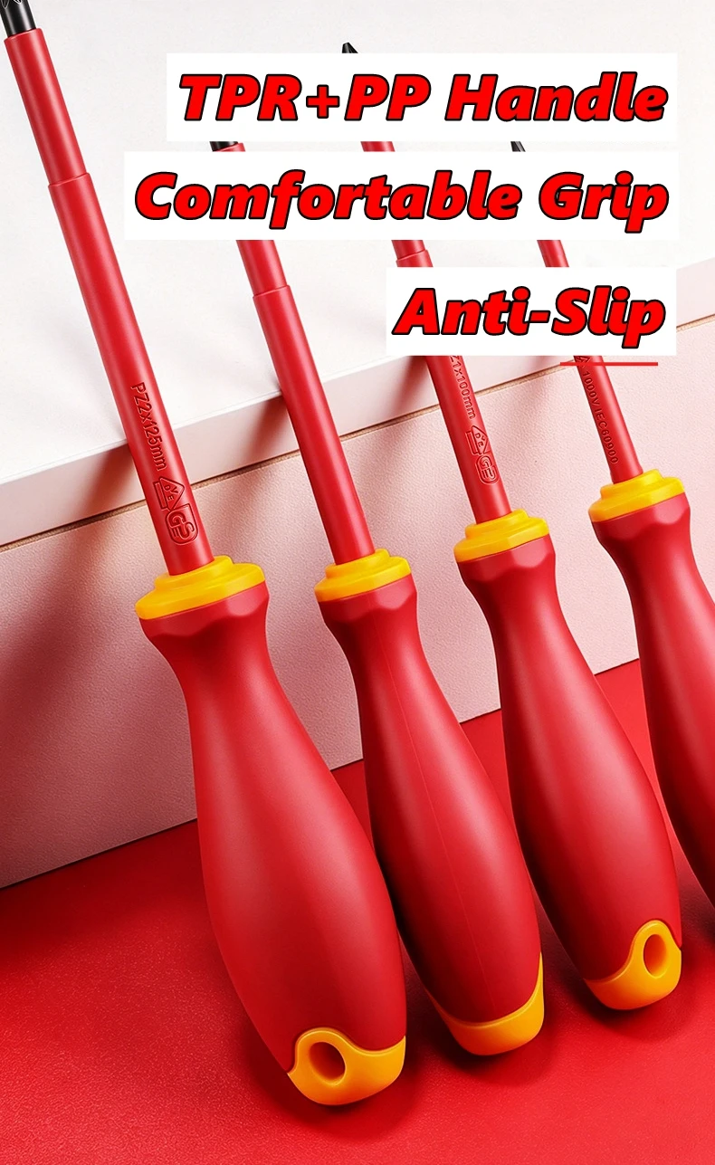 Electrician's Professional Maintenance Tools Insulated Screwdriver Slotted Cross Screwdrivers Phillips Flat Driver Hand Tools