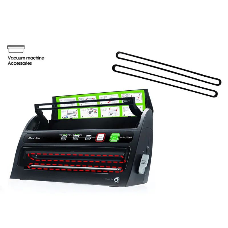 Vacuum Sealing Ring Packaging Machine Black Sponge Silicone Rubber Pressure Strip MS1160/MS30