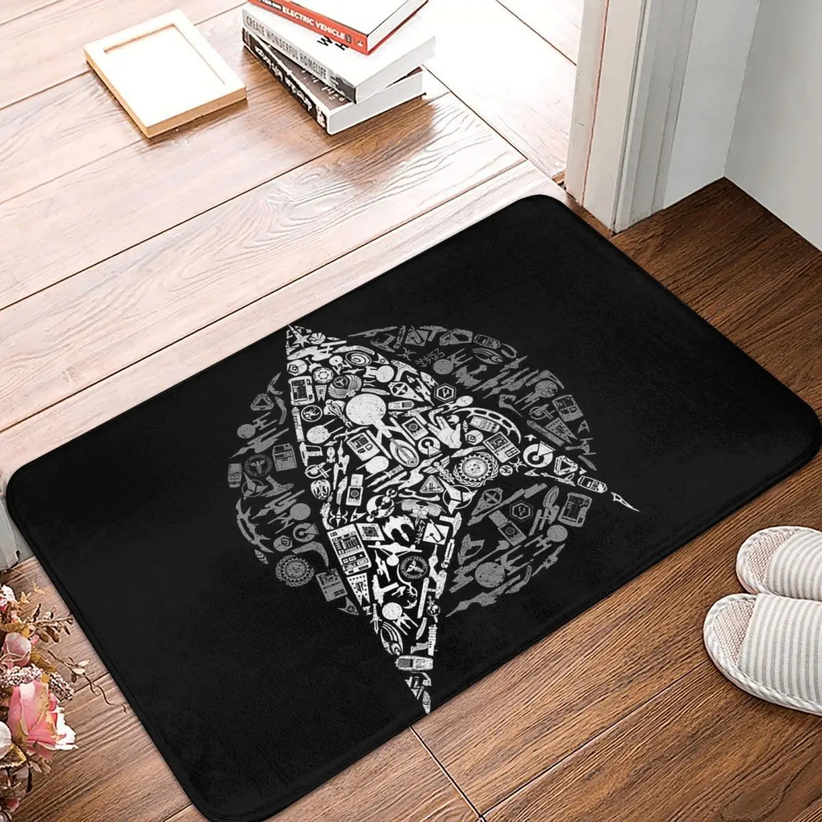 Star Treks Science Fiction TV Series Doormat Kitchen Entrance Home Floor Mat Anti-slip Carpet Rug for Bedroom Footpad Mats