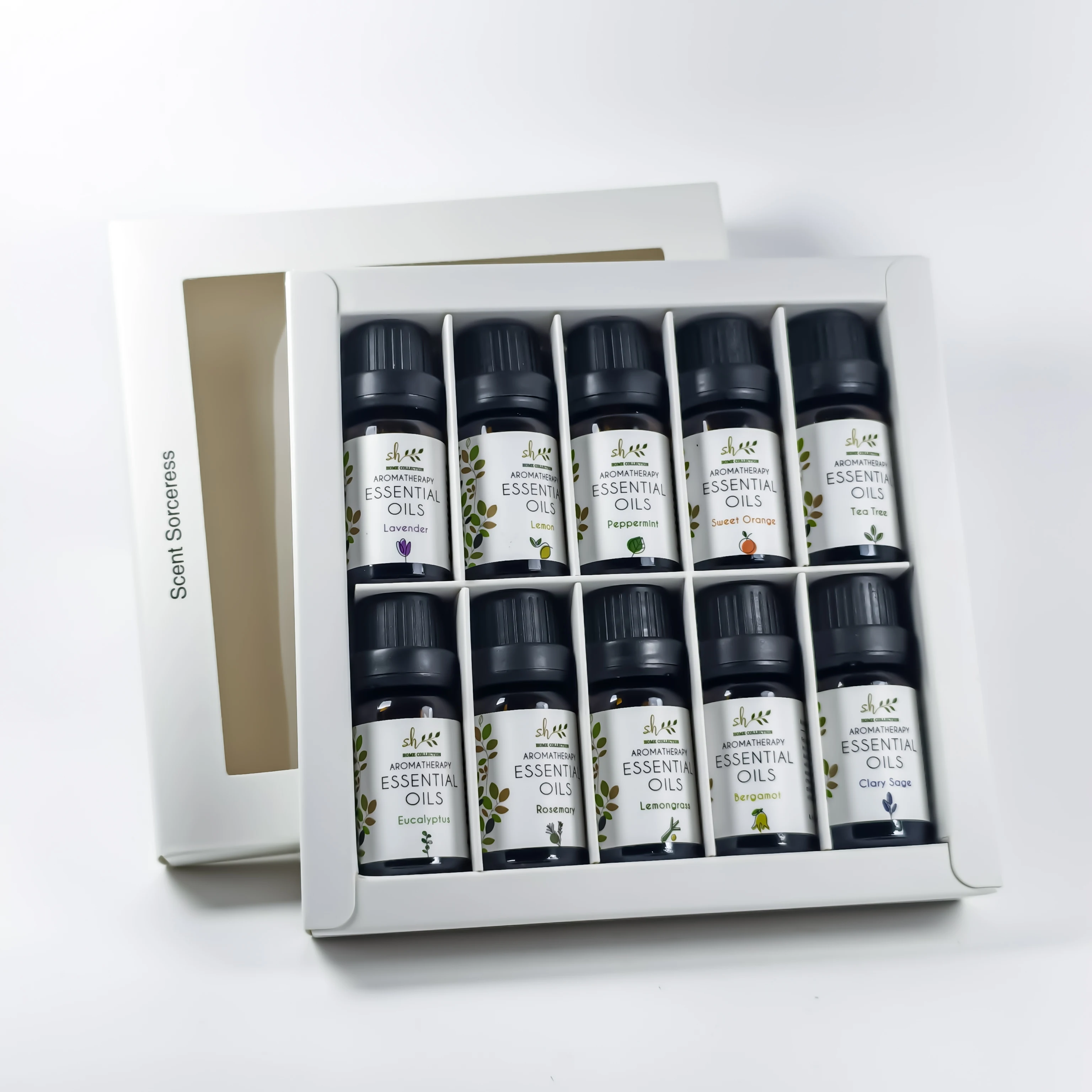 10Pcs/Set Lavender Lemon Rosemary Eucalyptus Peppermint Sweet Orange Aromatherapy Essential Oil Set Skin Care Fragrance Christma - Image 4