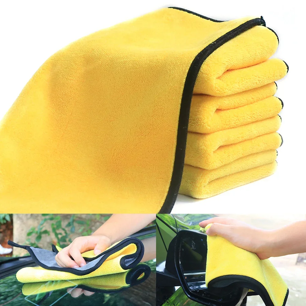 Microfiber Towel Car Microfiber Cloth Wash Towel Microfiber Cleaning Cloth Absorbent Car Wash Drying Towel Auto Detailing
