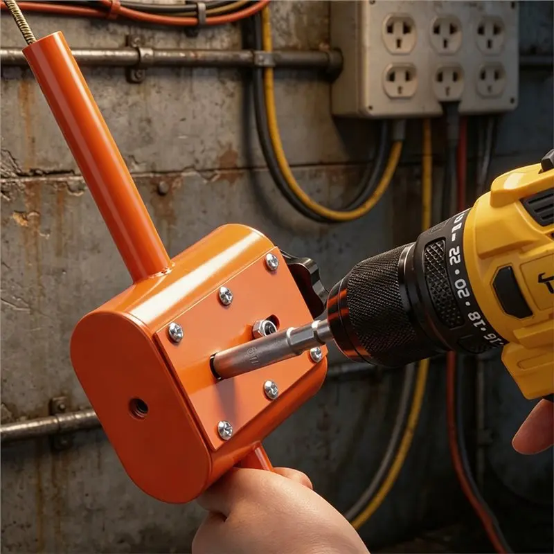 T19C Automatic Wall Wiring Machine For Residential Building Portable Electric Wire Puller Anti-Jamming Cable Threading Tool