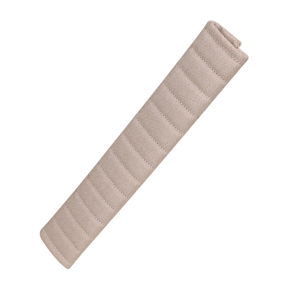 

2 Safety Belt Covers Car Cushion Beige Lengthen Comfort Breathable Fashion Premium Materials Reusable Hook Loop Easy