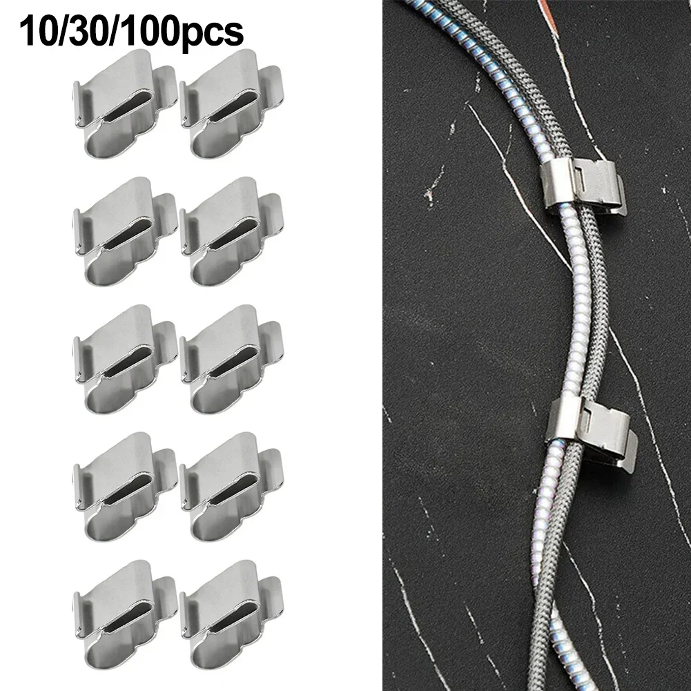 

10/30/100 Pcs Solar Panel Cable Clips Cable Cord Mounting Fixing Clip For PV Solar Cable Wire Installation In PhotovoltaicSystem