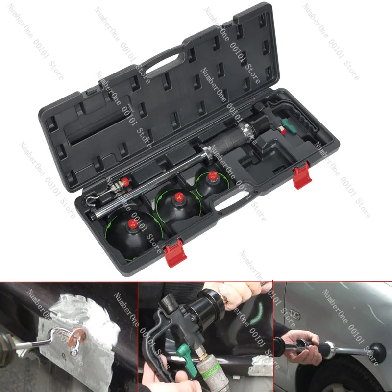 Pneumatic Suction Cup Dent Puller Black Box Auto Sheet Metal Pit Repair Hammer Free Car Dent Removal Tool Kit