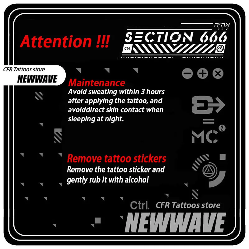 الوشم المؤقت الأمريكي الظلام القمر شريط عصير الأعشاب الوشم التصحيح كامل الظهر دائم مقاوم للماء وهمية الوشم هدية حفلة Y2k #6