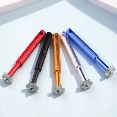 

Club Groove Sharpener Tool 6 Heads Stainless Steel Golf Club Cleaner Re-Grooving Device Lightweight Portable Accessory