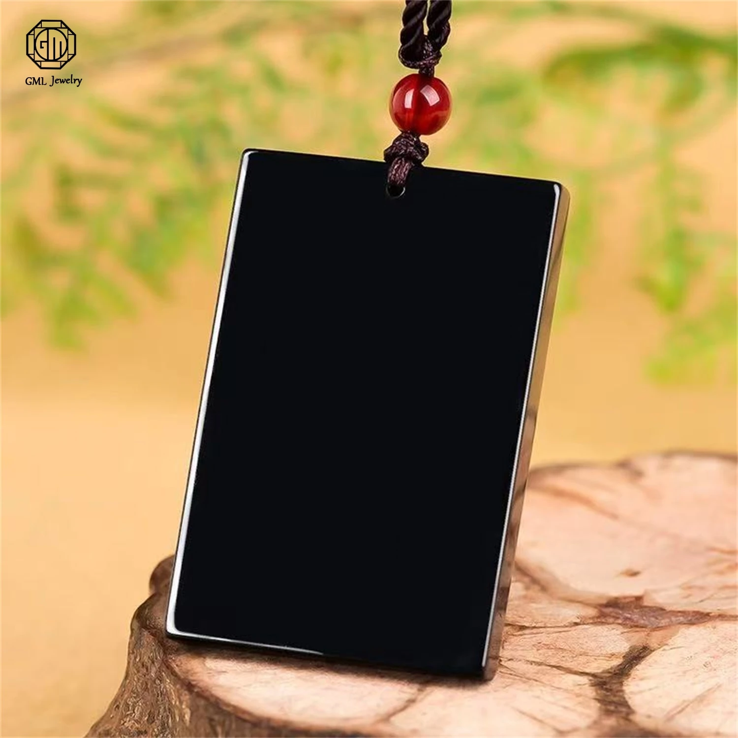 

Натуральный кулон-плакетка из черного нефрита Хэтянь, унисекс, для мужчин и женщин, ожерелье из нефрита, ювелирное украшение, подарок