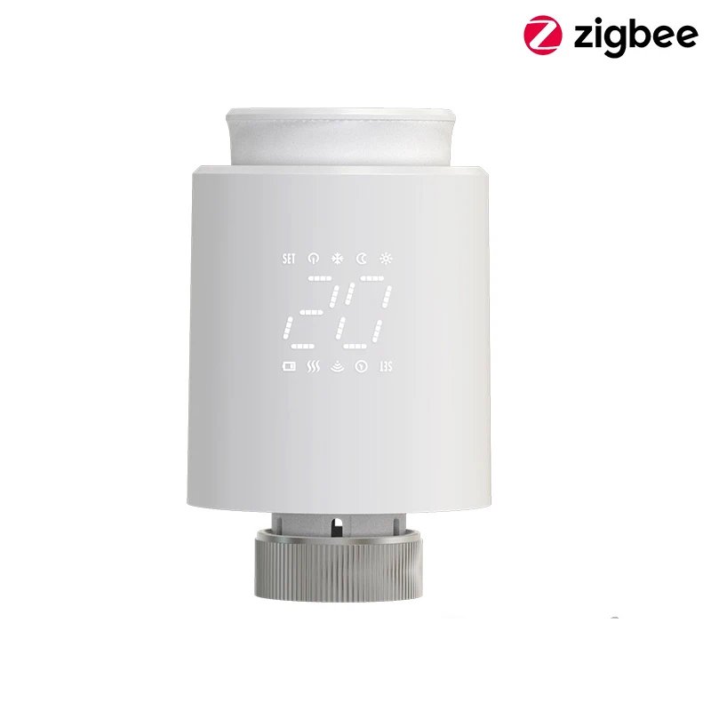 Intelligenter Zigbee-Heizkörperthermostat TRV Thermostatischer Stellantrieb Tuya Digitaler Temperaturregler Programmierbarer Heizungsregler Sprachsteuerung Alexa Google Home