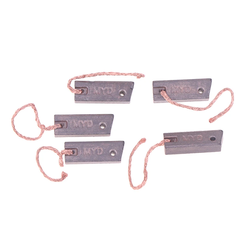 Conjunto de escova de carbono de 5 peças para gerador de carro, adequado para BYD, Ford, Hyundai, Nissan (tamanho: 5x8x22mm)