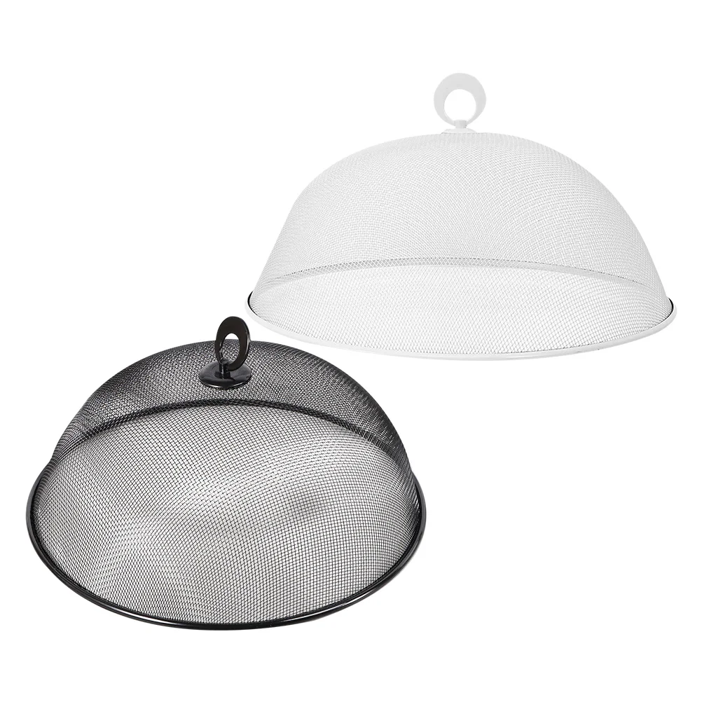 

2 Pcs Dust-proof Vegetable Cover Metal Mesh Food Dome Stainless Steel Protective Anti-fly Tent Kitchen Tableware Set Dining