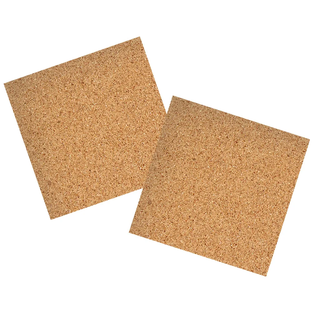 

2pcs Soft Cork Message Board Bulletin Boards Decorative Photo Wall Tiles Craft Supplies Home Office Household Notice Board