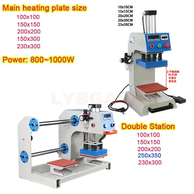 

Heat Press Machine Pneumatic automatic can continuous work T-shirt Printing Machine For T-shirt shirt logo brand leather