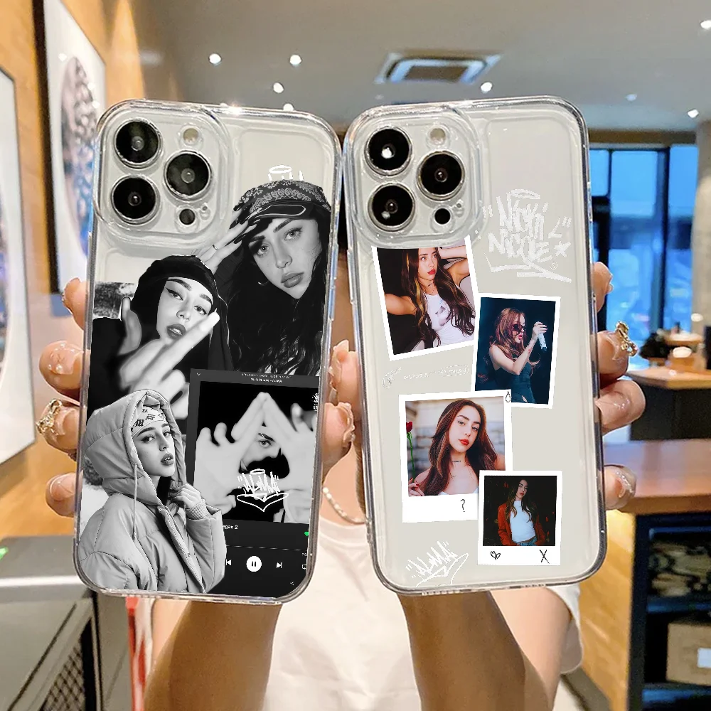 

Singer N-Nicki Nicole phone case FUNDA For iPhone 12 11 13 14 15 16 17MINI Max Pro Plus Shockproof Soft Clear Back Cover