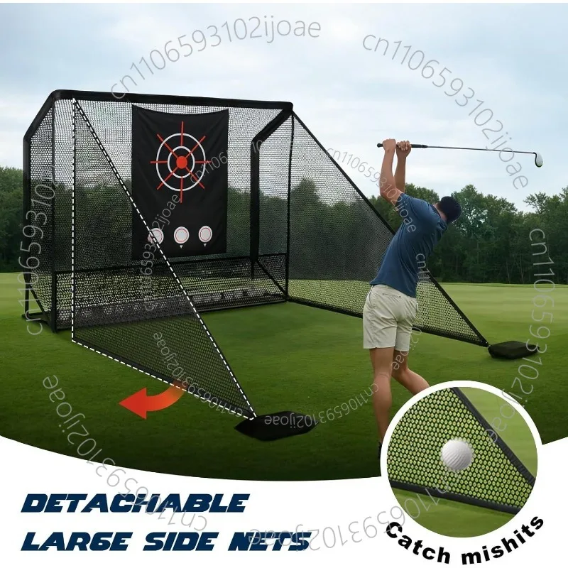 Golf Practice Net, Swing Cage, Golf Trainer, Indoor Golf Simulation