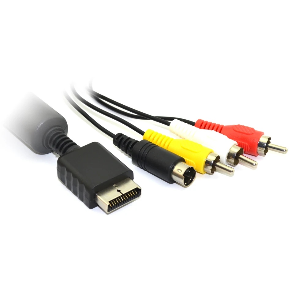 High Quality S-Video AV Cable for PS2 for PS3 video audio cable cord