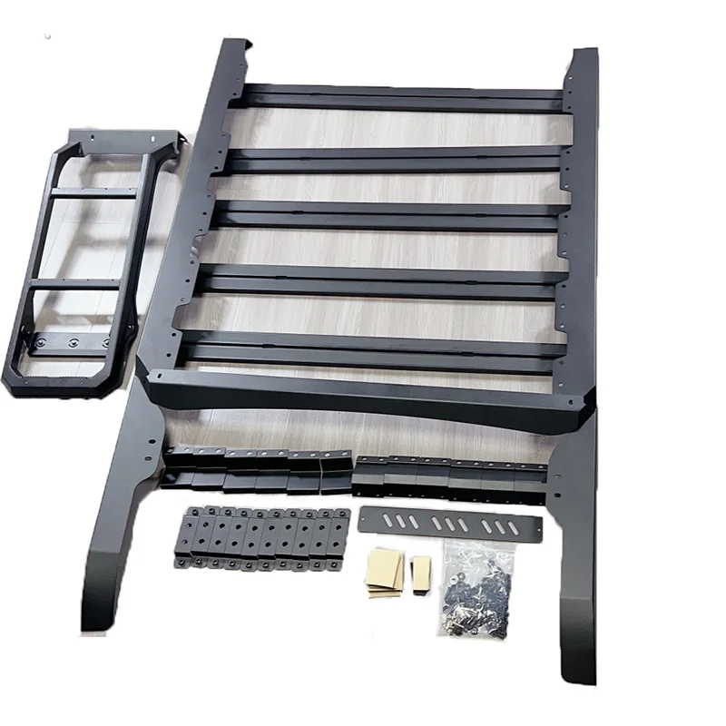 Auto parts Black aluminum roof rack outdoors storage shelf luggage carrier for Jetour Traveler 2023