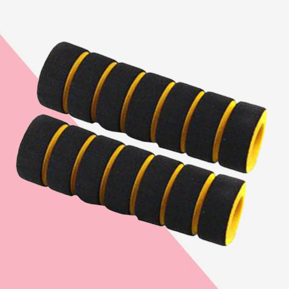 

2pcs Sponge Handle Grips For Bike Motorcycle Mountain Electric Folding Scooter Non-Slip Vibration Absorbing Grip Cover