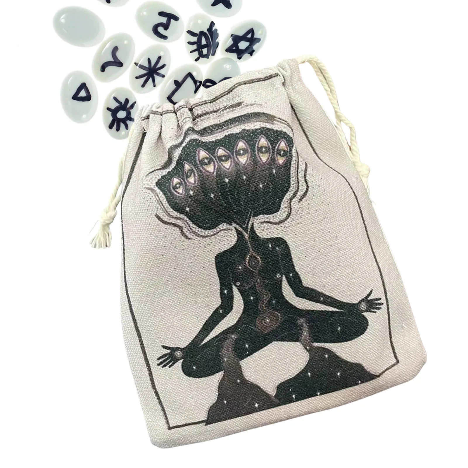 Velvet Tarot Storage Bag Board Game Cards Drawstring Package Witchcraft Supplies Portable Mini Storage Pouch Outdoor Small Bag