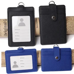 Mini porte-cartes d'identité en cuir PU unisexe, porte-cartes de crédit d'affaires, étui de banque fin, portefeuille à moraillon, mode