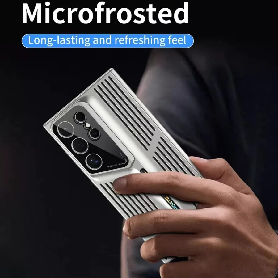 تبديد الحرارة التبريد قضية الهاتف لسامسونج S25 S24 S23 الترا S22 زائد تصفيح للصدمات شفرة عدسة الكاميرا غطاء للحماية #3