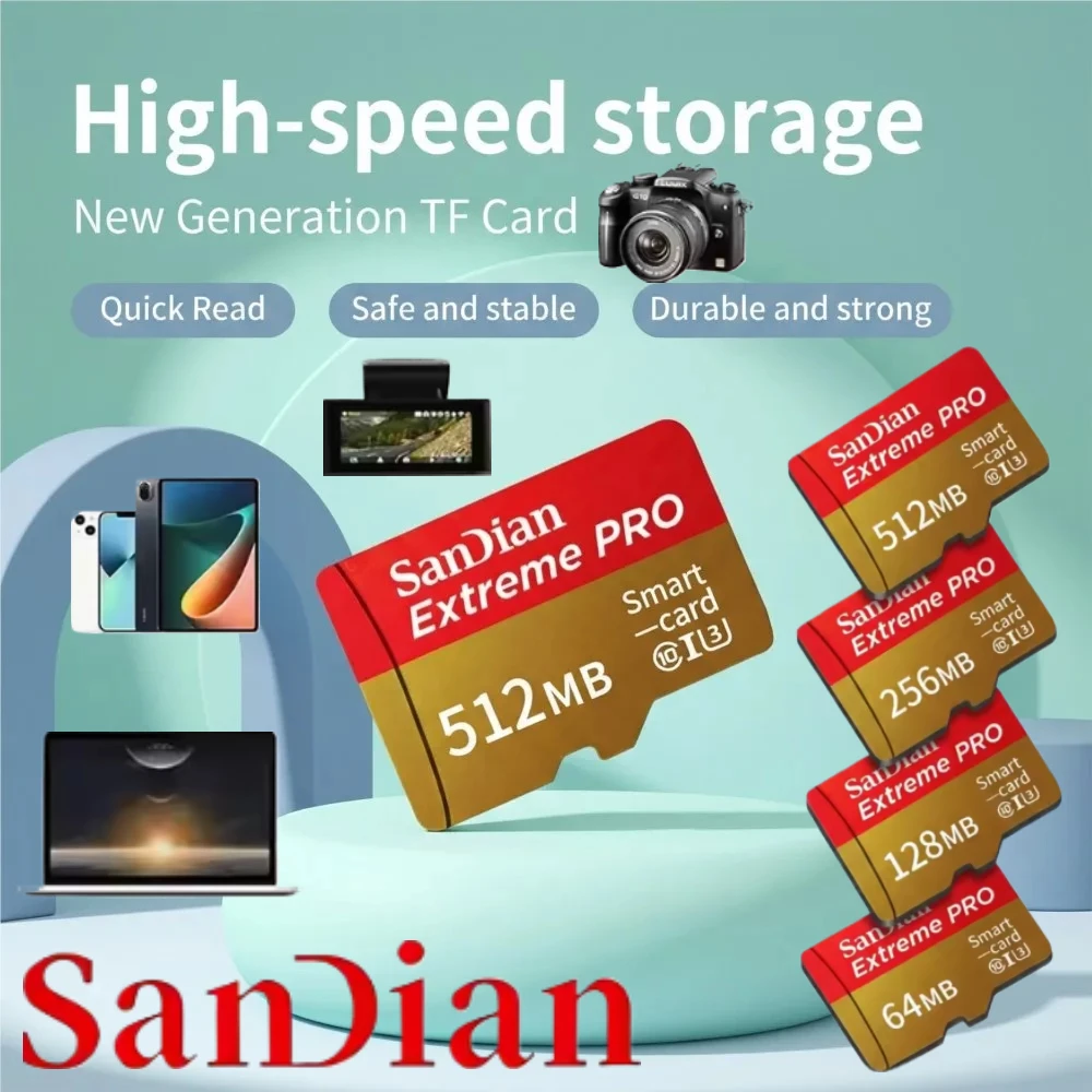 

2026 1TB Micro TF/SD Card Memory Card 128GB 256GB Mini Memory Card Class10 For Camera/Phone 2024 NEW For Camera