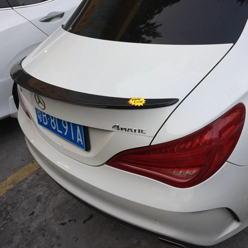 For Mercedes CLA Spoiler CLA45 W117 C117 Carbon Fiber Rear Trunk Wings Spoiler cla 200 250 260 2013 2014 2015 2016 - UP