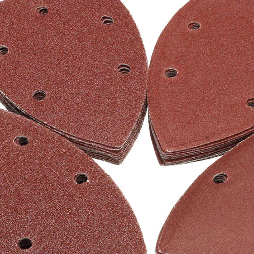 

40pcs Triangle paper Holes Durable Polishing Metal NonMetal Furniture Automobile Triangular S paper With Holes Yacht Home