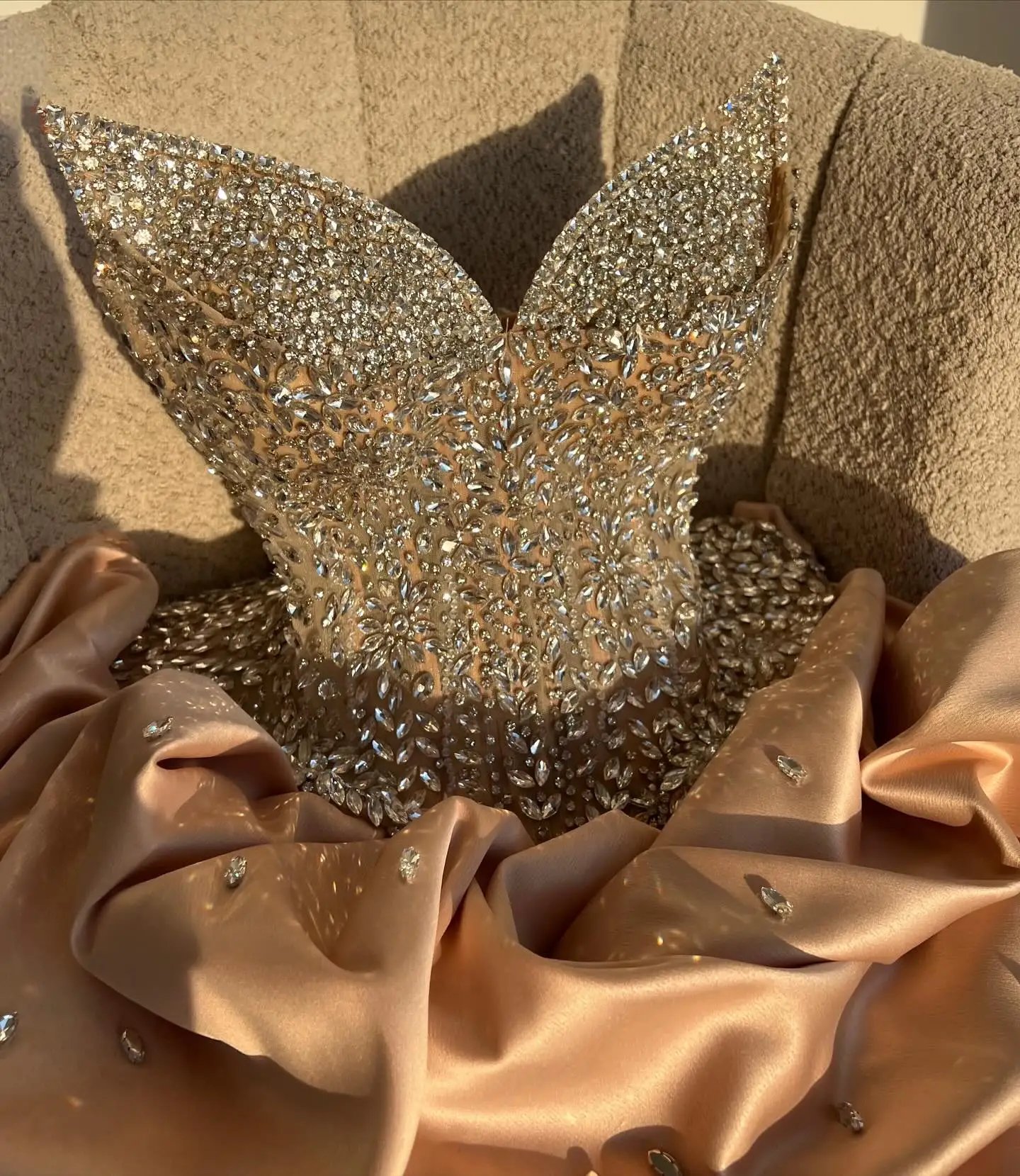 Luxurious Beaded Short Prom Party Dresses 2026 Ruffle Skirt Full Crystals Corset Unique Wedding Second Dress Formal Dress Gown