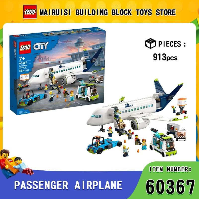 

Lego 60367 Passenger Airplane City Series Male And Female Children Puzzle Building Blocks Toy Gift