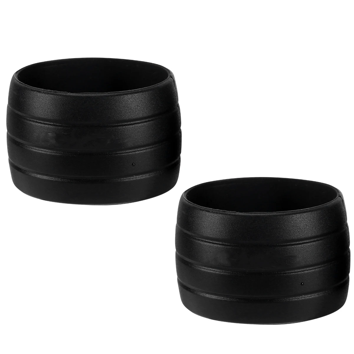 

1 Pair Bike Handlebar Silicone Grip Wrap Fixed Rings Anti- Protective Cover For Road Mountain Adult Bikes Black