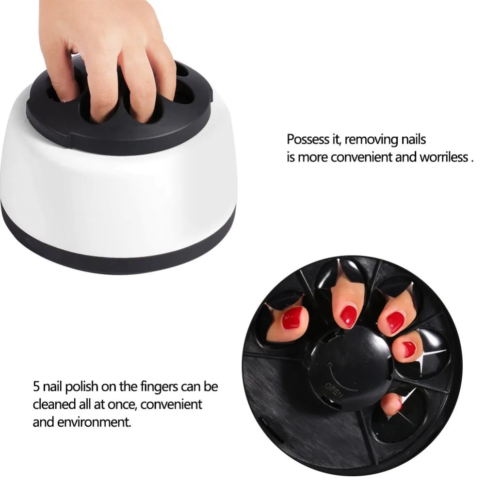 Plastic Nail Polish Remover Machine White 36W Power Electric Nail Steamer Steam Technology Automatic Working