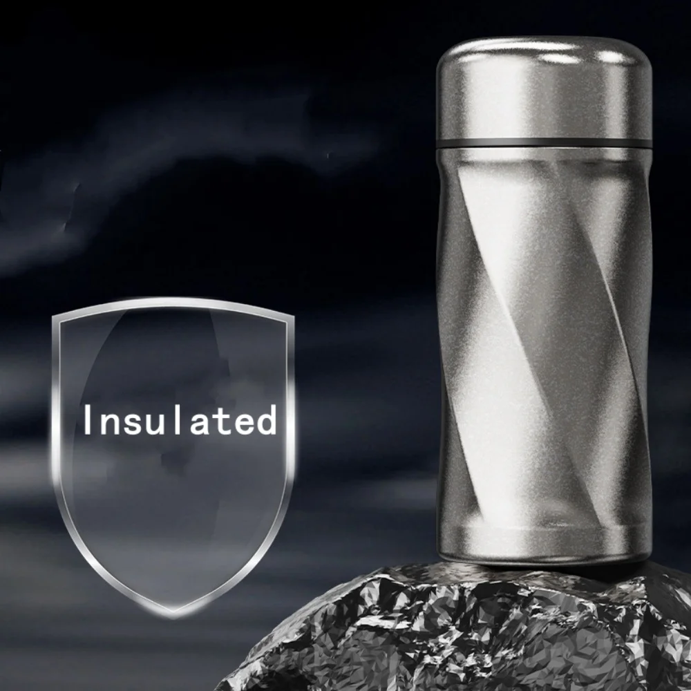 Double Wall Titanium Insulated Water Bottle For Tea 200ML Full Titanium Business Office Thermos Bottle Coffee Thermal Cup