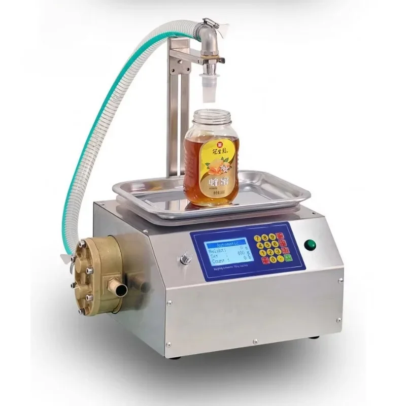 電気液体充填機,蜂蜜,ゴマ,ペースト,食用油接着剤,110v,220v,定量的液体ディスペンサー