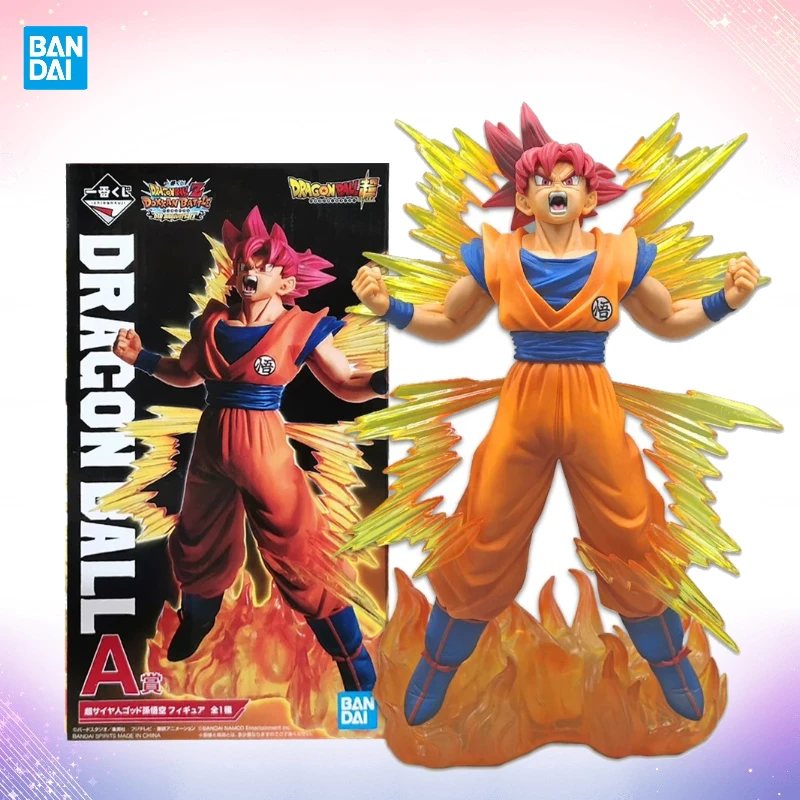 W magazynie Anime Dragon Ball Red Hair Sun Wukong Figurka Eksplozja Bitwa Super Saiyan God Goku Efekty specjalne Części Model Zabawki WB