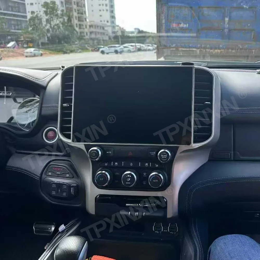 

13,1-дюймовый мультимедийный радиоприемник с CarPlay, HD GPS-навигацией, Android 13.0, вертикальным экраном для Dodge Ram 1500 2500 3500 2019-2023 гг.
