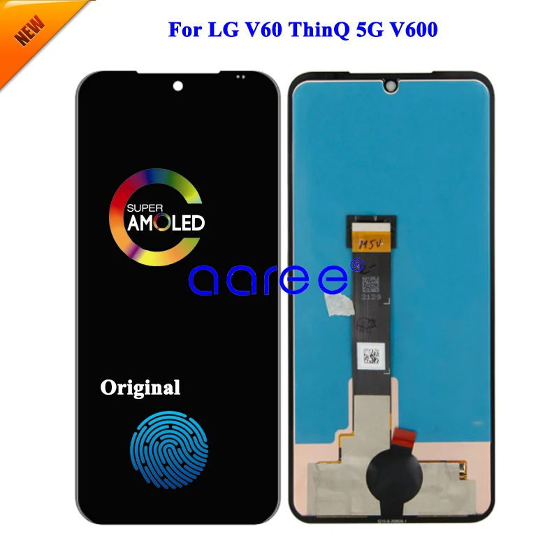 AMOLED LCD Display Original  For LG V60 ThinQ LCD Display For LG V60 ThinQ 5G LCD Display Screen Touch Digitizer Assembly