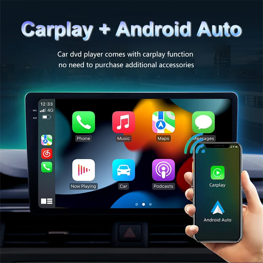 21" & 25" Universal Dual Screen Android Car Radio Gps Navigation Multimedia Player 8Core 4G Dsp Stereo With Touch Screen view 5