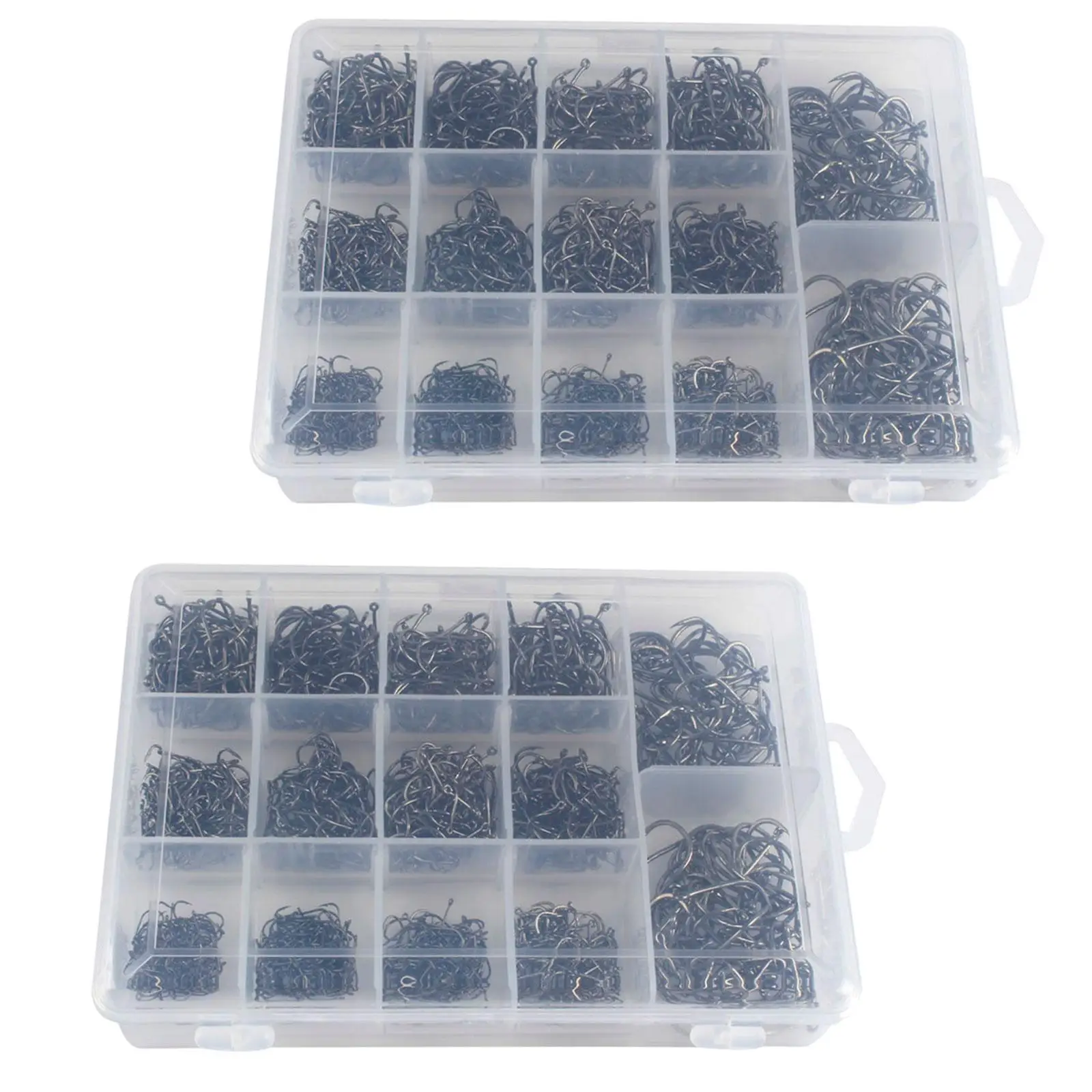 Fishing Hooks Fish Hooks Carbon Steel Hooks with Storage Box Circle Hooks Offset
