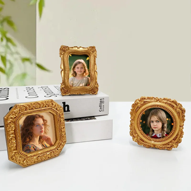 Mini-Fotorahmen im europäischen Stil, Tisch- und Wandfotorahmen, Heimdekoration, Erinnerungs-Tischdekoration, Bilderrahmen – Detail 13