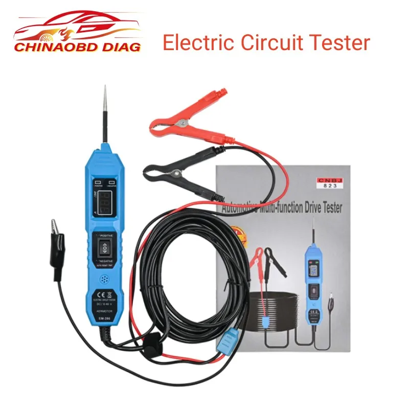 AERMOTOR 6V/24V/48V DC Electric Circuit Tester With LED Display Light Car Electrical System Tester Power Repair Diagnostic Tool